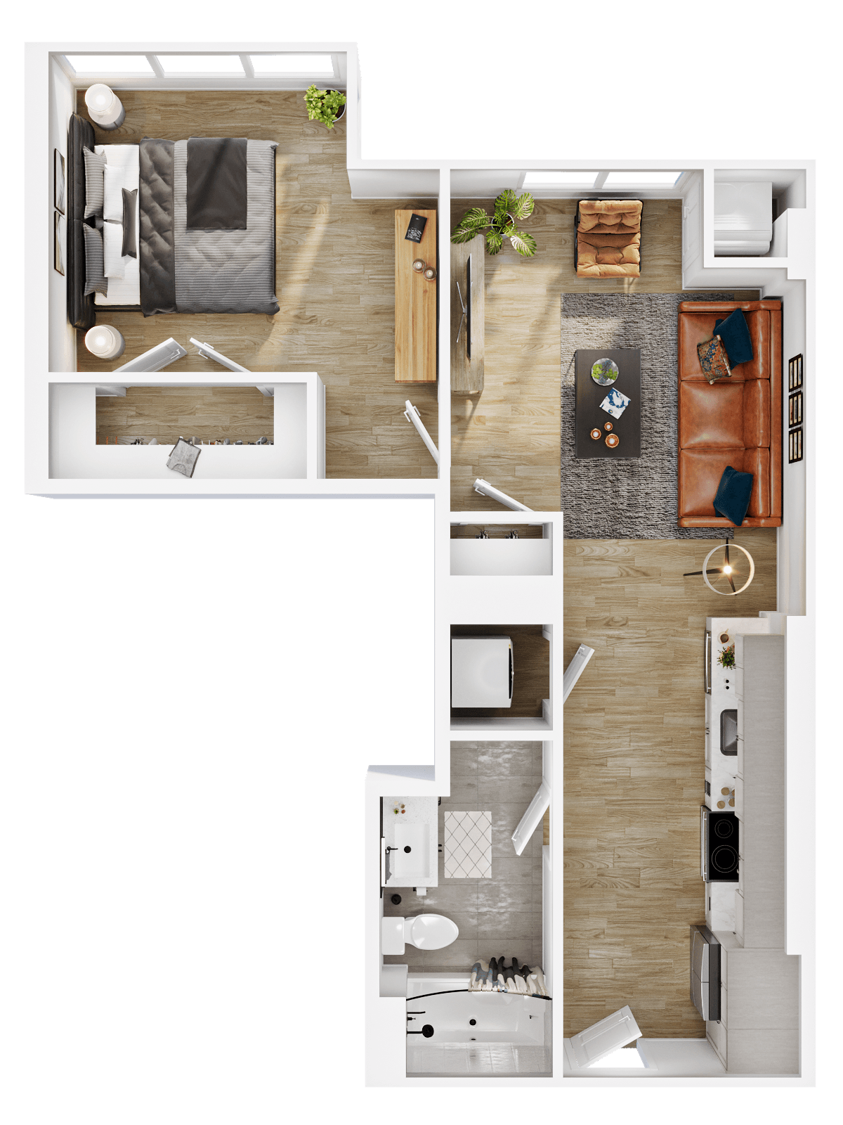 Floor plan layout diagram for A7